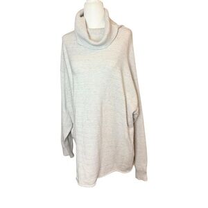 Rag Poets Striped Cowl Neck Sweater